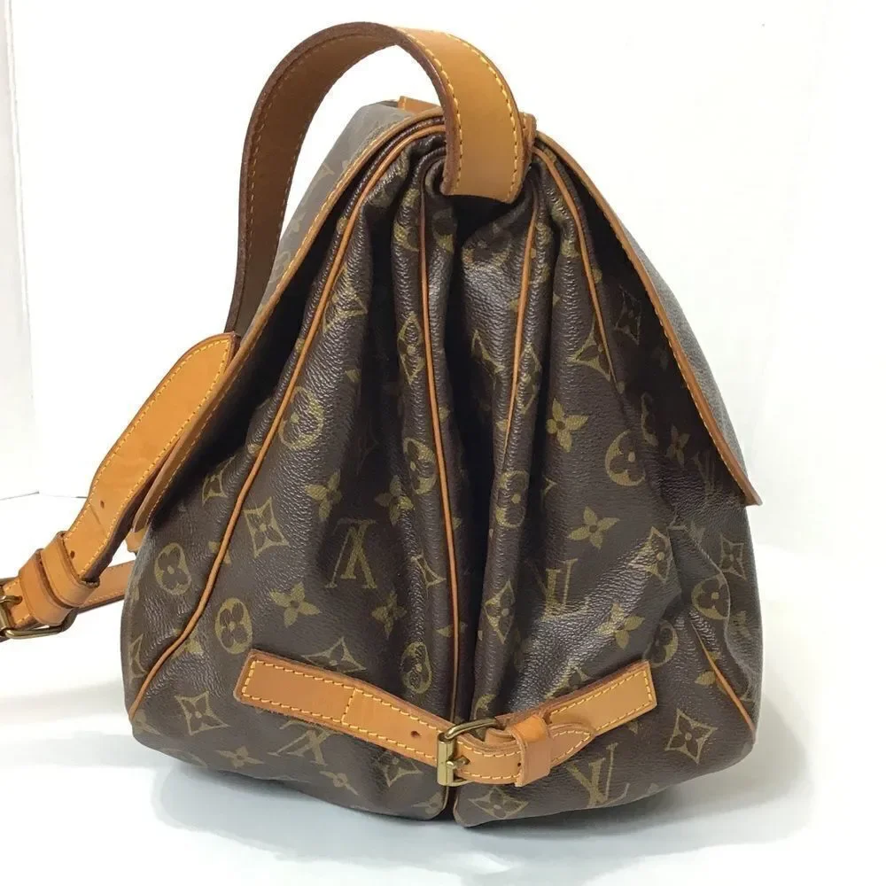 Louis Vuitton Vintage Monogram Double Sided Crossbody Shoulder Bag